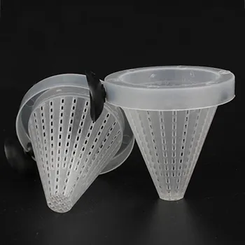 

2 PCS Aquarium Red Worm Feeder Cone Feeding Funnel for Fish Tank Angel Fish Discus Feeders Live Worm Bloodworm Cone Feed Tool