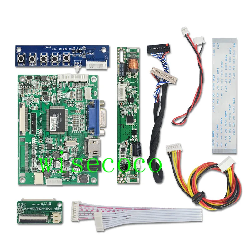 drive board only 10,1 дюймов 1280*720 дисплей монитор lcd 10 точек емкостный дисплей HDMI драйвер платы vga hdmi контроллер для raspberry pi Панель 720 - Цвет: drive board only