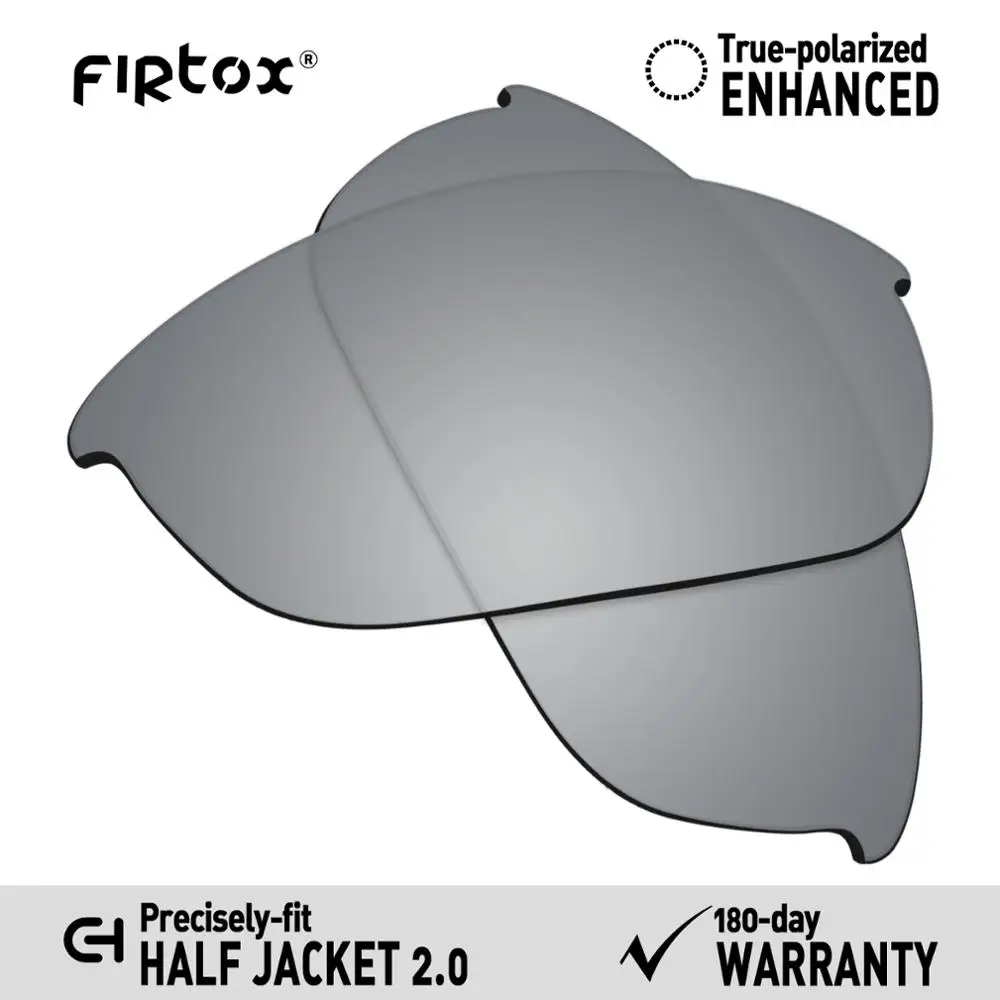 Silver-Polarized Firtox настоящие поляризованные Сменные рассеиватели UV400 для солнцезащитных очков-половина Куртки Окли 2,0 OO9144(Только Совместимые линзы)-несколько - Цвет линз: Silver-Polarized