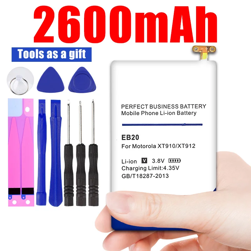 2600mAh EB20 запасная батарея для Motorola Droid RAZR SNN5899 SNN5899A SNN5899B XT910 XT912 T5 Atrix HD