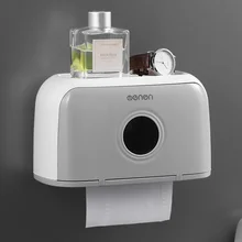 Ванная комната коробка для салфеток для туалета бесплатно пробивая бумажная трубка бумажная туалетная бумага лоток Водонепроницаемая стойка для туалетной бумаги ручной поднос