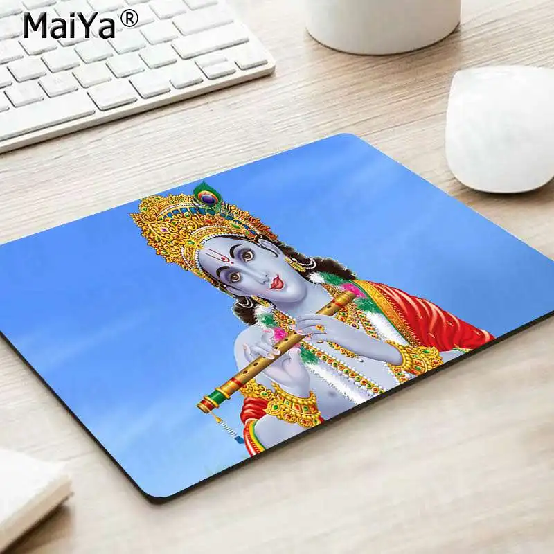 MaiYa New Designs happy Radha Lord Krishna DIY Design Pattern Game mousepad Smooth Writing Pad Desktops Mate gaming mouse pad