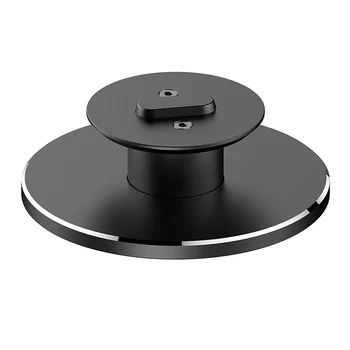 

Fashion Adjustable Base Desktop Aluminum Alloy Speaker Stand Round Accessories Holder 360 Degree Rotate for Amazon Spot