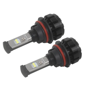 

9007 led headlight bulbs 2pcs 0W 4800 LM 3000K IP67 Waterproof Car Headlight with 4 XPL Lamps, DC 9-30V