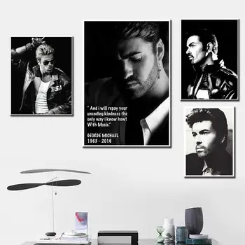 

Star Friend Gift George Michael poster Music Singer Prints Painting Art Canvas Wall Pictures For Living Room Home Decor