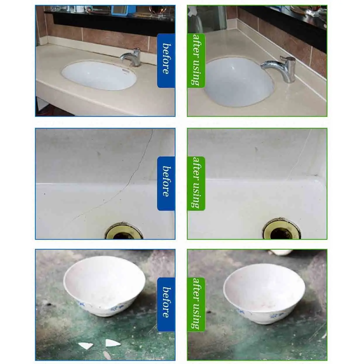 Ab Tile Repair Agent Paste Floor Toilet Bathroom Sink Tile Repair For  Fiberglass Porcelain Ceramic Fix Shower Repair Kit Repair - Caulk -  AliExpress