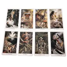 78Pcs/pack Tarot Cards English Table Games Tarot Deck Party Playing Guidance Divination Fate Board Game Oracle Cards Deck