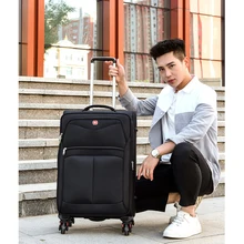 20 дюймов холст комплект багажных сумок на колесиках Spinner многофункциональная сумка чемодан колеса 32 дюймов тележка для каюты дорожная сумка для ноутбука