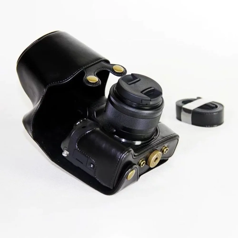 Чехол из искусственной кожи для камеры, чехол для Canon Eos M5 M50, прочная защита, портативные аксессуары для камеры