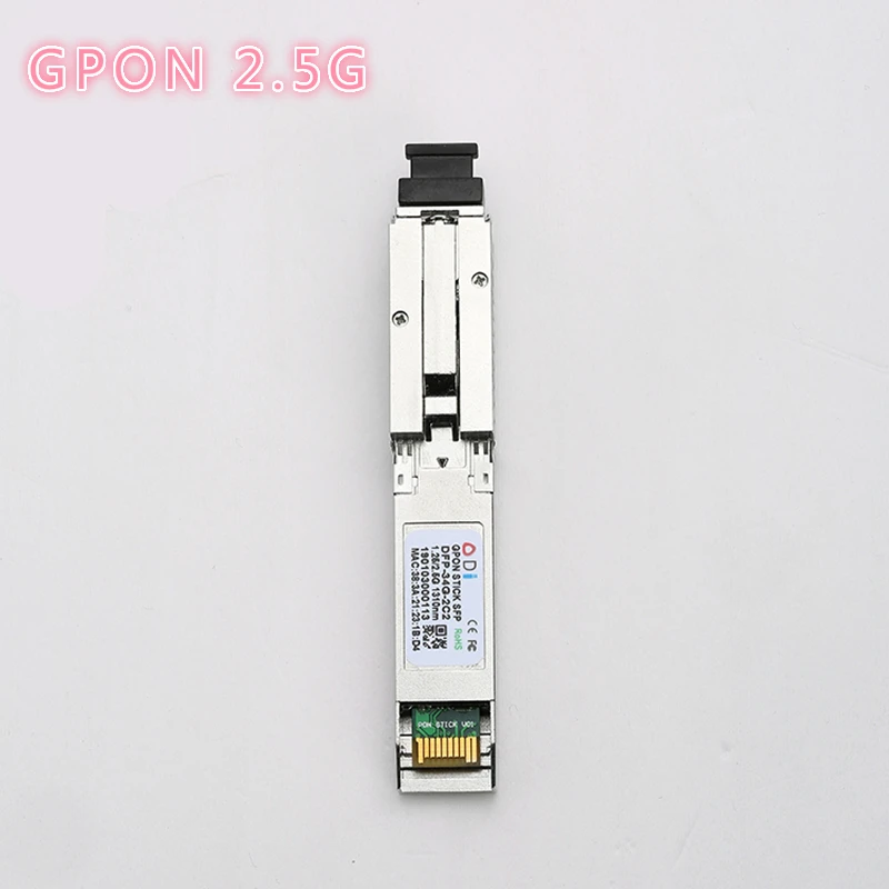 GPON2.5G E/GXPON SFP ONU Stick с разъемом MAC SC(1,244 Гбит/с/2,55 г) 802.3ah 1490/1330nm pon module DDM 1,25/2,5 г XPON/EPON/GPON - Цвет: GPON2.5G