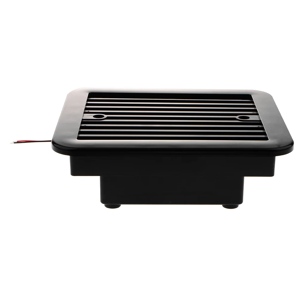 Standard Universal Side Air Vent Ventilation Exhaust Fan 12V for RV, Trailer, Camper, Motorhome - Black