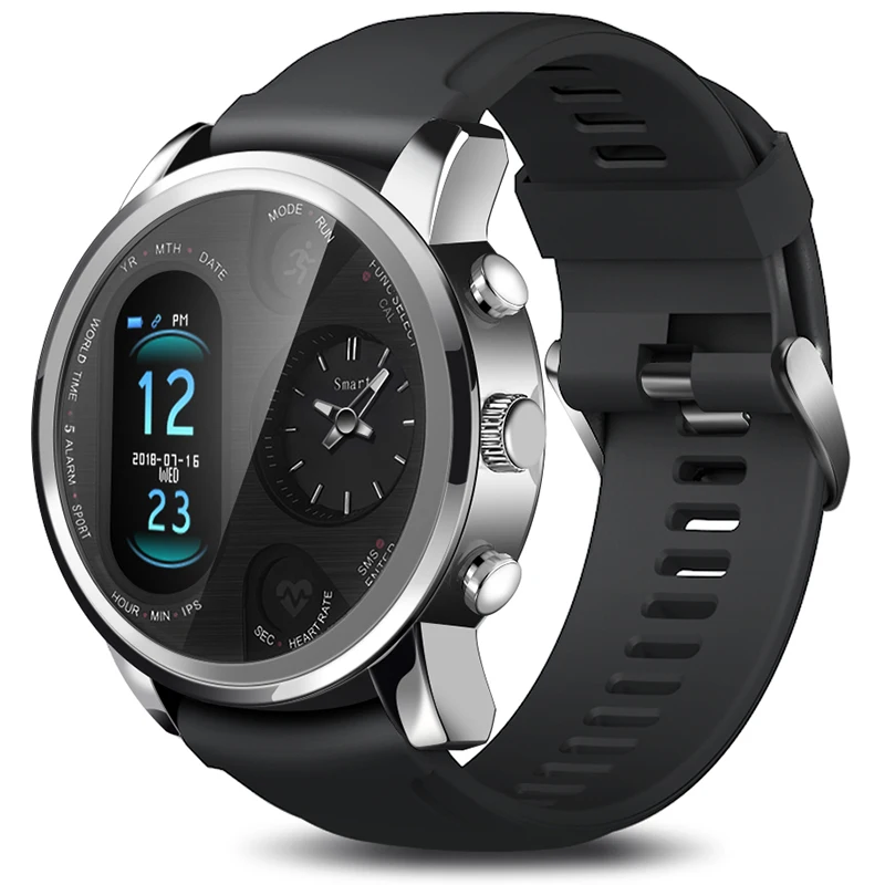 T3 Pro Smart Horloge Mannen Dual Time IP68 Waterdichte Hartslagmeter Bluetooth фитнес браслет трекер Bericht Push