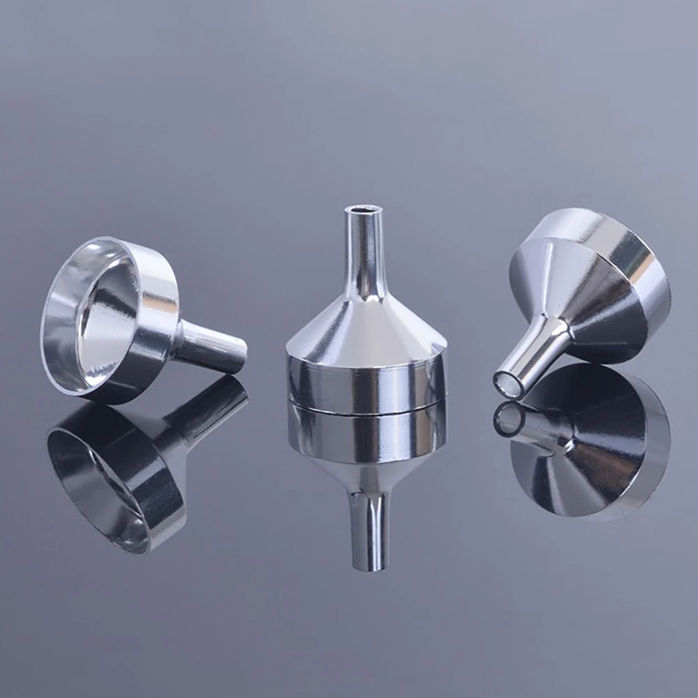 5 Pieces Mini Metal Funnels For Filling Small Bottles Transferring Liquid Refill Perfume Essential Oil Dispensing Tool