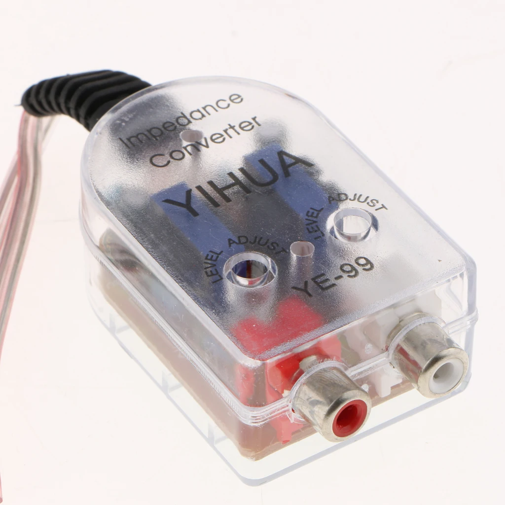 Auto Line Out 2 RCA Input High to Low Audio Impedance Converter