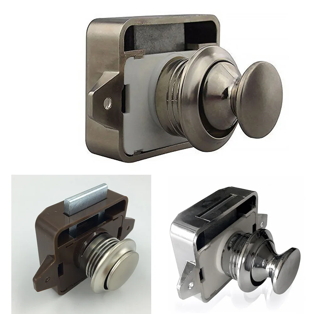 2019 new Push Button Catch Lock Cupboard Door Knob Caravan Boat Cabinet Drawer Latch Desk RV Furniture Handle | Обустройство дома