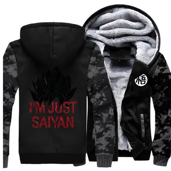 

2019 New Winter Hoodie Zipper Casual Funny Sweatshirts Men Raglan Camouflage Coat Thick Cartoon Hip Hop Warm Clothing Streetwear
