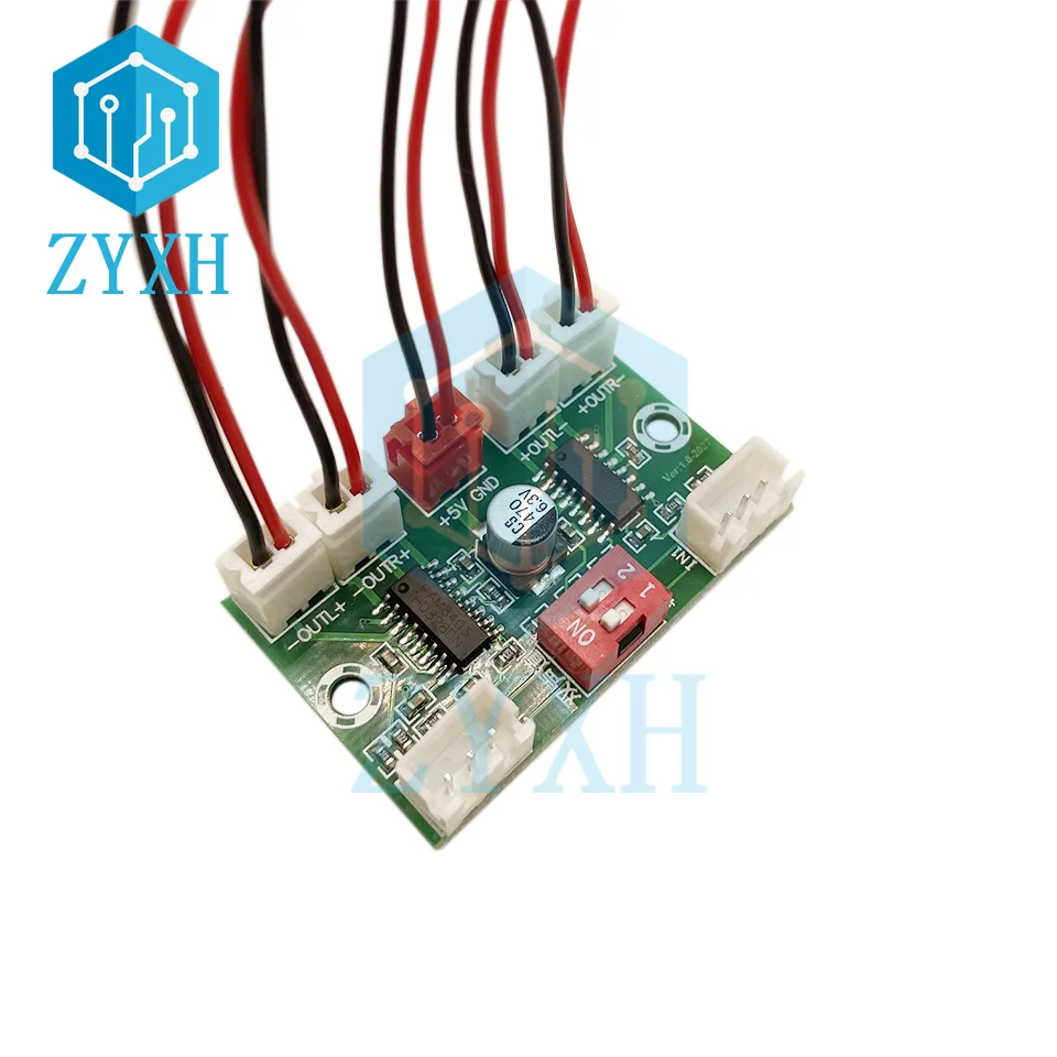 Mini XH-A156 PAM8403 Digital Audio Amplifier Board DC 5V 3W*4 4 Channel AMP with Cable For Laptop Desk Speaker