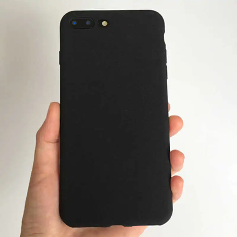 Матовый Силиконовый чехол для oneplus 7t 7 pro 7pro 6t 6 5t 5 3t 3, мягкий ТПУ песчаник, задняя крышка, не оставляет отпечатков пальцев, чехол fundas - Цвет: Black