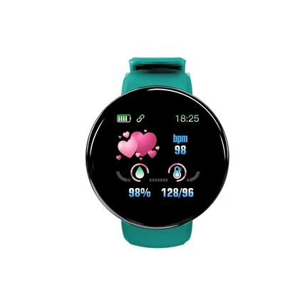 D18 женские спортивные Смарт-часы BT4.0 мониторинг сна фитнес-трекер Водонепроницаемый браслет Лучшая цена подарки черный с подарком Горячая#4 - Цвет: Зеленый