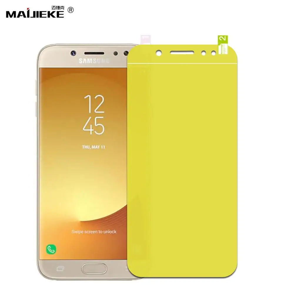Мягкая Гидрогелевая пленка 9D с полным покрытием для Samsung Galaxy J3 J5 J7 2017 Pro Защитная