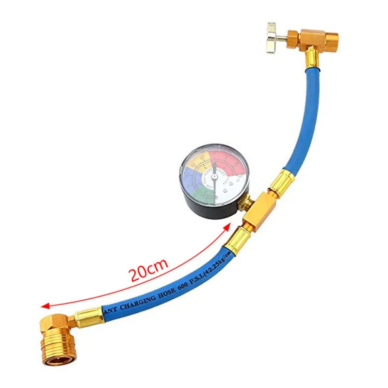 1 шт. R134A зарядный шланг для перезарядки измерительный адаптер хладоагента кондиционера Горячая измерения Автомобильная труба