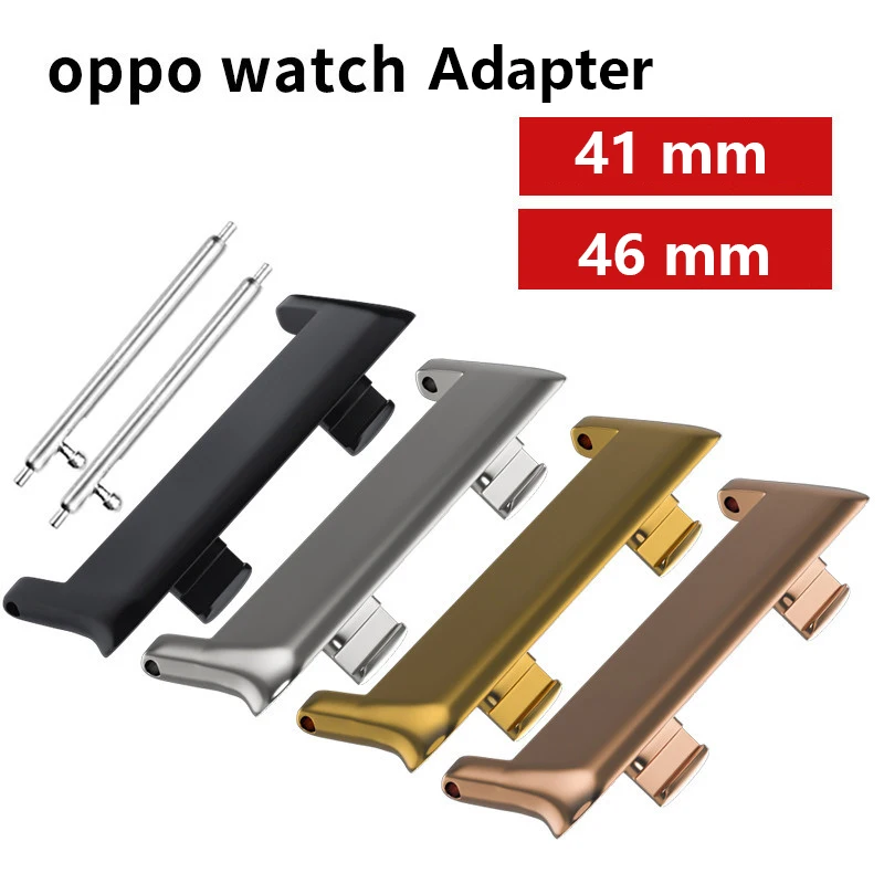 2pcs-watch-Adapter-For-OPPO-Smart-watch-Watch-band-OPPO-41MM-46MM-Metal