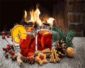 

DRAWJOY Framed Still Life DIY Painting By Numbers On Canvas Painting And Calligraphy Wall Art For Home Decor 40x50