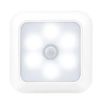 

Human Body Induction Night Light Creative Light Control 6Led Cabinet Corridor Road Lamp Home Night Light