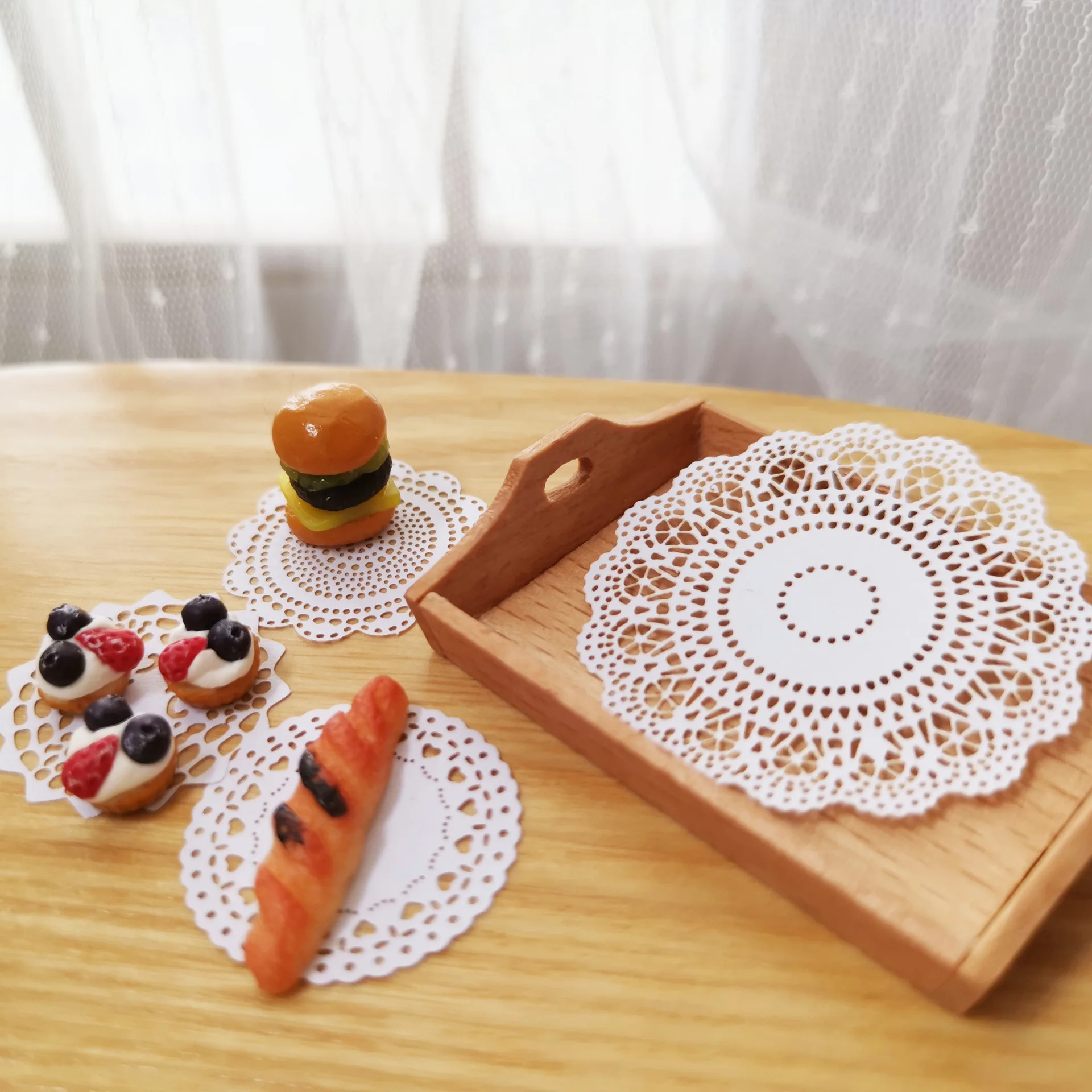 100 Napperons Dentelle Papier Ronds - 24 Cm Pour Décoration Table Et Pâtisserie