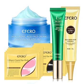 

Hyaluronic Acid Face Cream Anti Aging Collagen Eye Cream Remove Wrinkles Electric Vibration Massage Eye Face Firming Lifting