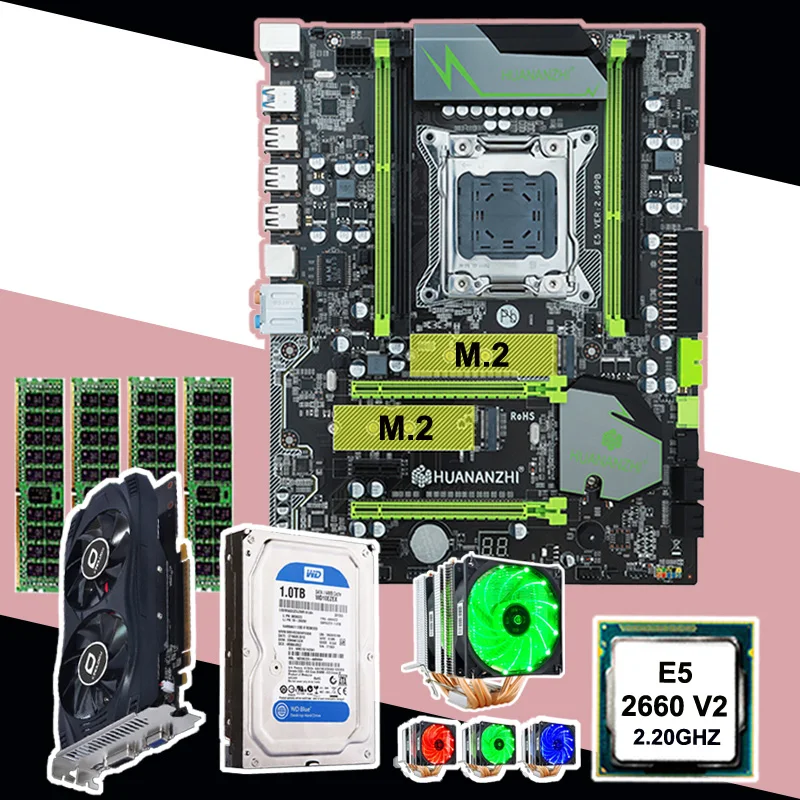 Best Price HUANAN ZHI motherboard with M.2 slot computer DIY X79 motherboard with CPU RAM video card HDD 1TB CPU cooler all are tested Best Price HUANAN ZHI motherboard with M.2 slot computer DIY X79 motherboard with CPU RAM video card HDD 1TB CPU cooler all are tested