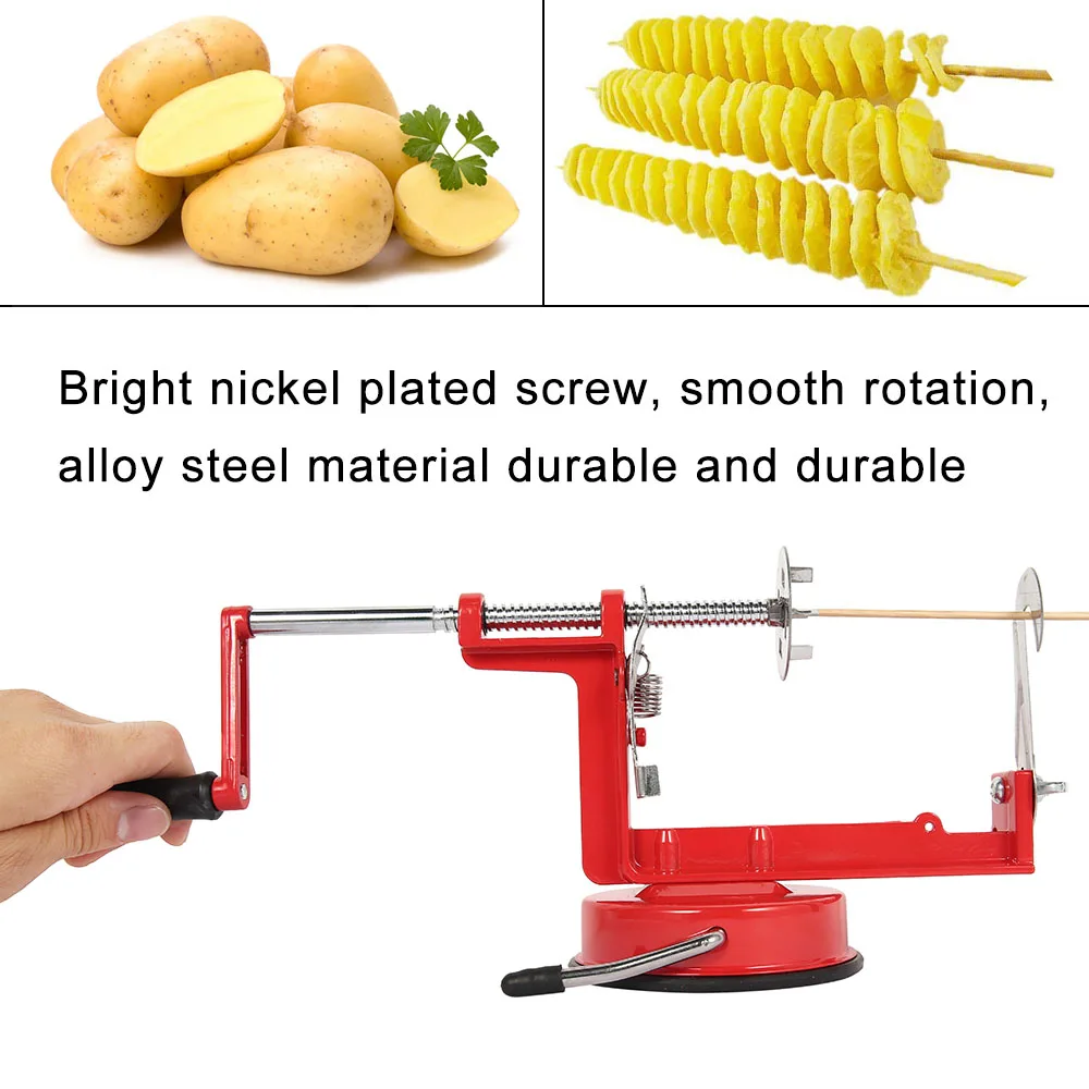 Многофункциональный резак для картофеля ручной спиральный резак для картофеля огурец Торнадо твистер резак для овощей Фруктовые чипсы инструмент для изготовления