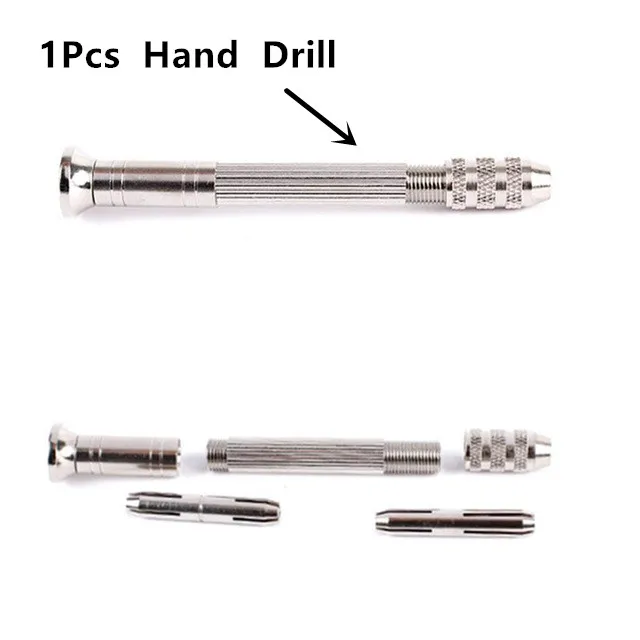 1 Set Metal Hand Drill Equipments Uv Resin Epoxy Mold Tools With 0.8mm-3.0mm Drill Screw DIY Jewelry Making Handmade Tools 1pcs Hand Drill