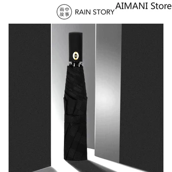 

Automatic Umbrella Folding Men and Women Large Double One-button Self-opening and Reinforcement Windproof Student Sunny Umbrella