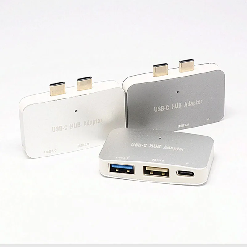 Двойной type-C OTG адаптер 3,0 концентратор PD зарядка передачи данных разветвитель разъем для MacBook Pro многофункциональная док-станция