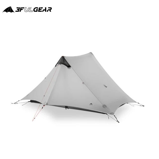 Khaki 2 Person 4 Season Outdoor Ultralight Camping Rodless Tent