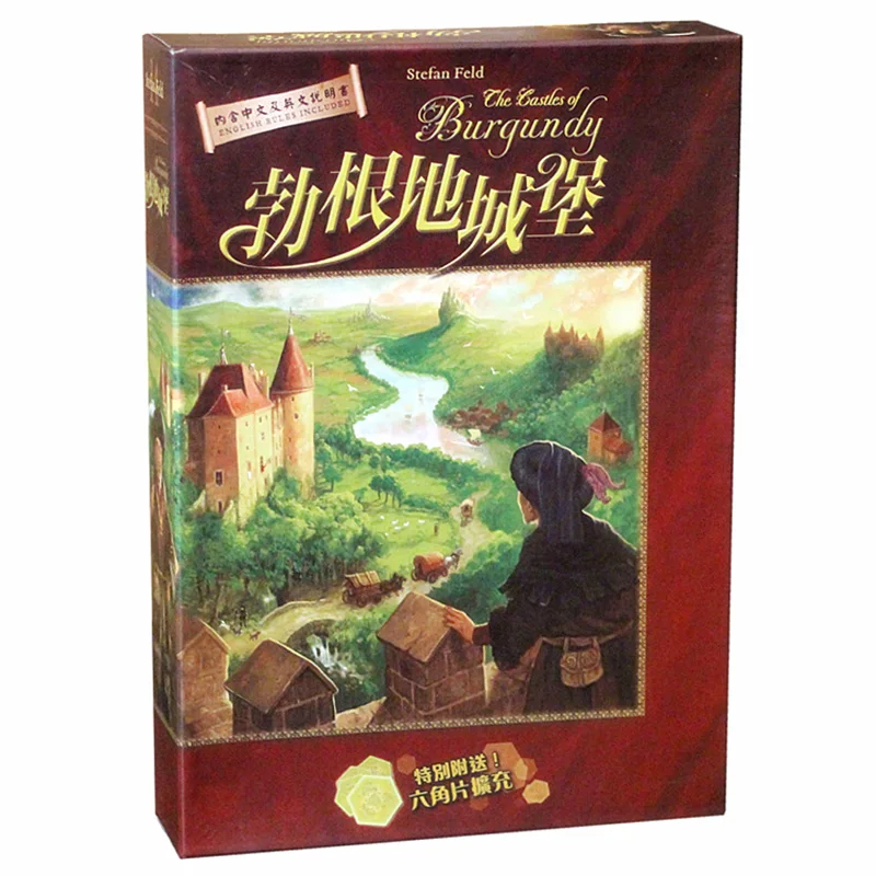 

The Castles of Burgundy Board Game 2-4 Players Family/Party Best Gift for Children Strategy Operating Game