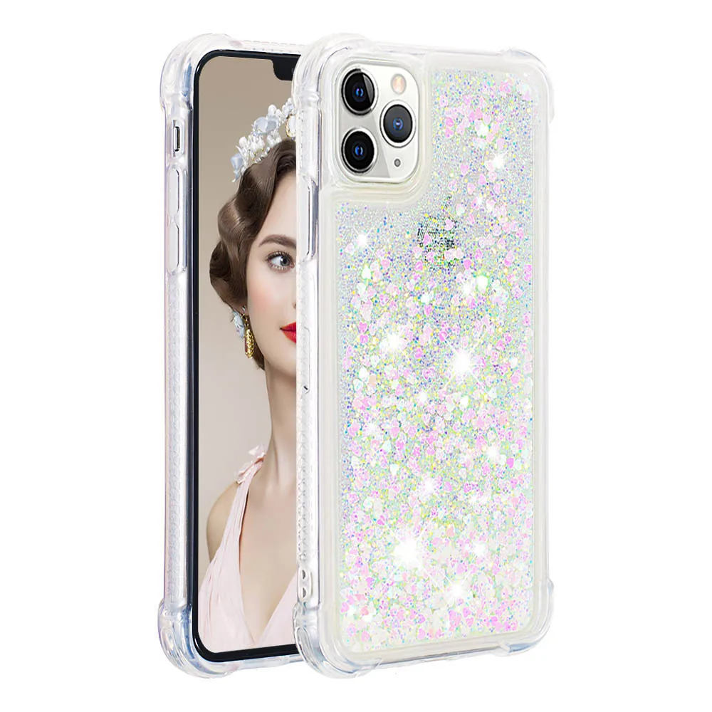 Color 05 Роскошный блестящий Жидкий чехол для iphone 11 Pro Max, силиконовый чехол Dynamic Liquid Star Quicksand для iphone 11 XR Xs, максимальный чехол - Цвет: Color 05