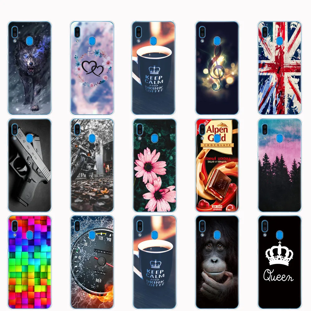 Силиконовый чехол для Samsung Galaxy A20 A20E задняя крышка A 20 2019 A205F A202F мягкий из ТПУ
