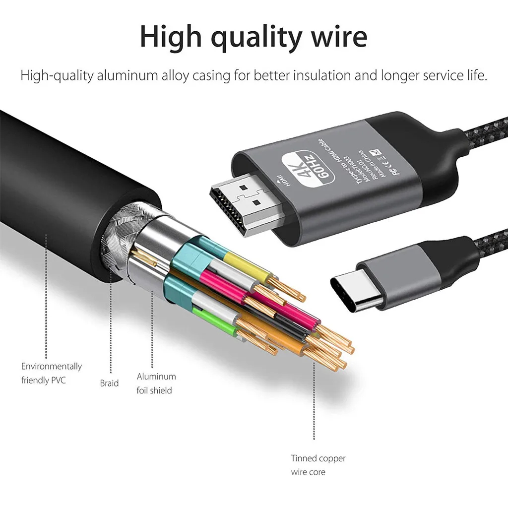 4K usb type C к HDMI HDTV AV tv адаптер Plug and Play кабель видеоадаптера для samsung Galaxy S10/S9/Note9#10