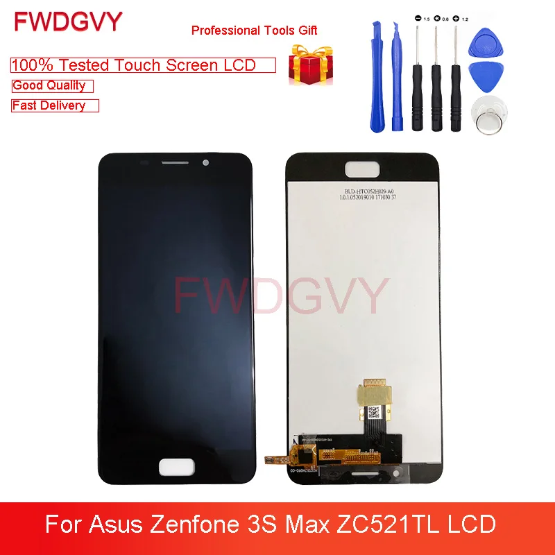 

5.2" For ASUS Zenfone 3S Max ZC521TL LCD Display Touch Screen Digitizer Assembly For Zenfone 3S Max ZC521TL X00GD Lcds