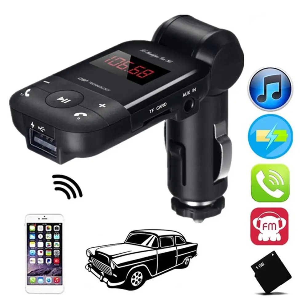 

Car Audio MP3 Player Car Bluetooth Adapter Hands Free FM Transmitter MP3 Music Wireless Handsfree Audio USB Charger