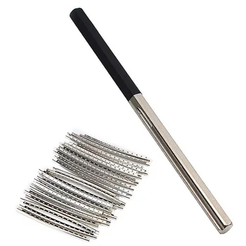

1PC Guitar Fret Tools Crowning File Fret Dressing File + 24Pcs 2.2mm Electric Guitar Frets for Guitar Polishing Tools Guitar Par