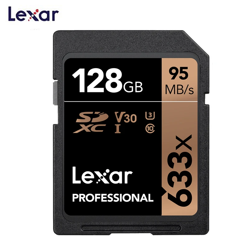 Lexar оригинальная 64G sd-карта 256GB карта памяти 32GB UHS-I флэш-карта 128GB высокая скорость до 95M C10 633x для цифровая hd-камера