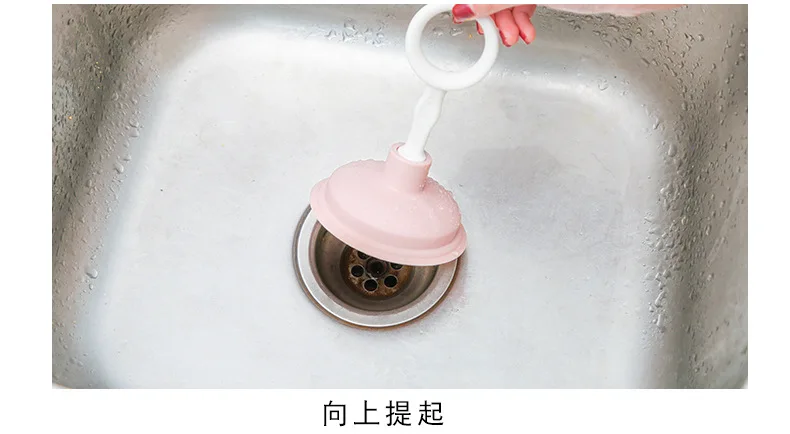 Kitchen Sink Pipeline Plunger Sub-Drainage Facility Sewer Tool Hair Blocking Cleaning Plungers