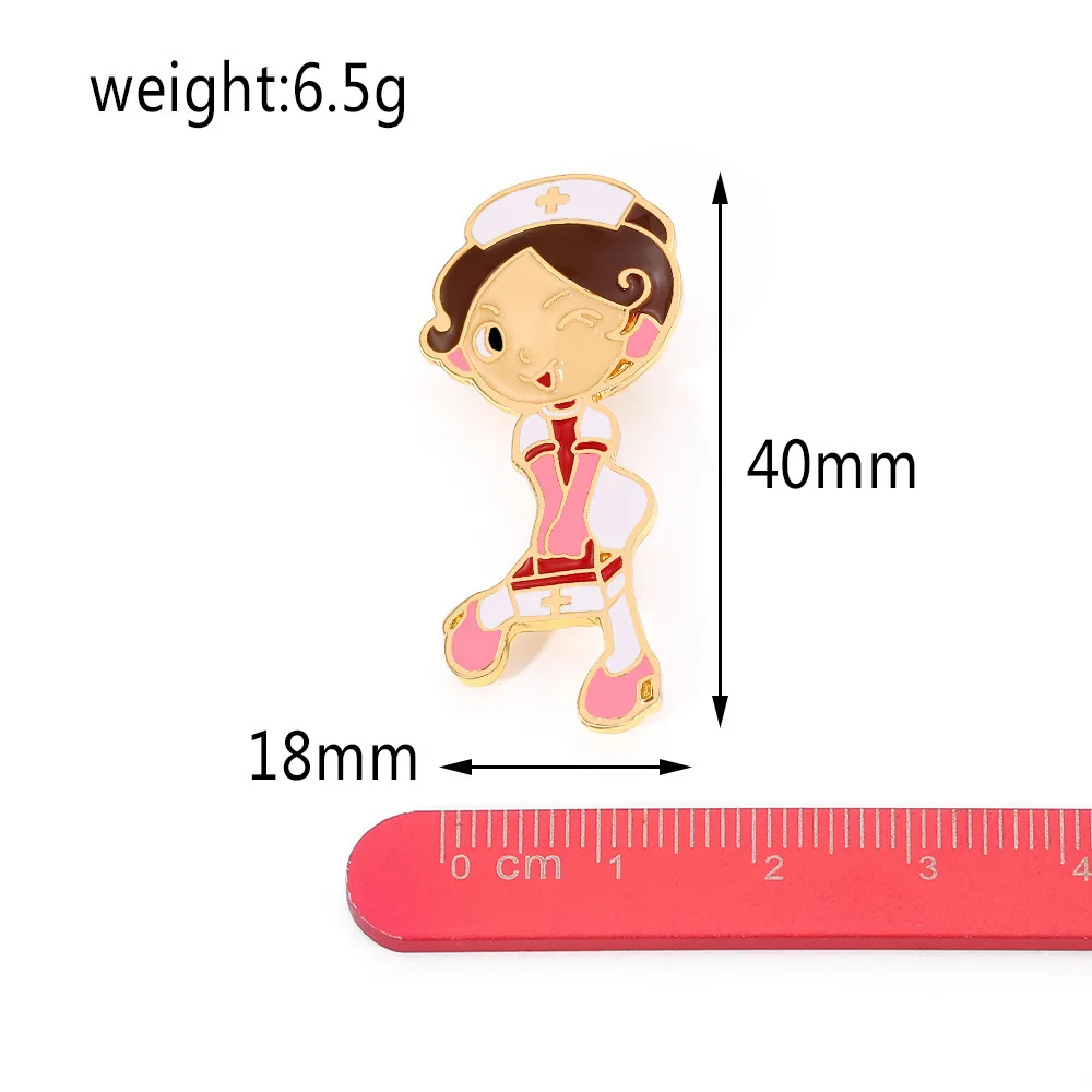 Elegant Heart-Shaped Medical Brooch Pin - Perfect