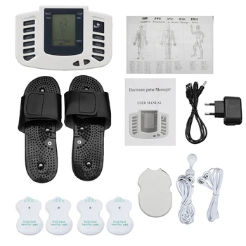 

Russian/English Button Electrical Therapy Massage Muscle Body Stimulator Pulse Tens Acupuncture Back Body Massage Health Care