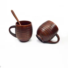 Японский стиль деревянная чайная чашка маленькая ручная работа из натурального цельного дерева чайная чашка деревянная кофейная кружка для питьевой воды 9x7 см чайная чашка ST17