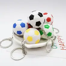 

2 Pcs Great without Scratches Vibrant Color Party Bag Gift Fillers Keychain for Students Soccer Keychain Key Ring