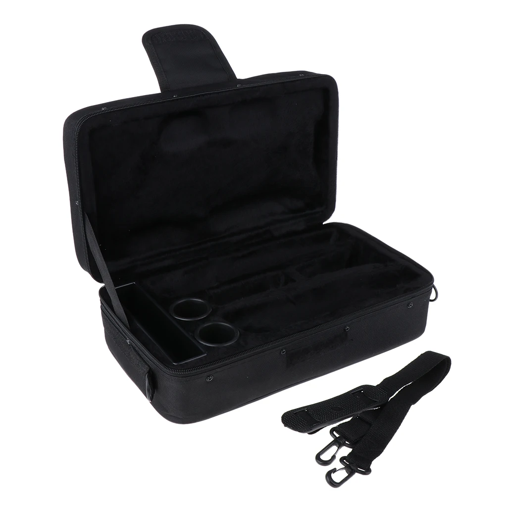 Водонепроницаемый нейлон Gig Bag Box Органайзер для кларнета, с регулируемым одним плечевым ремнем и ручкой для переноски